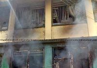 Office burnt at Awaso