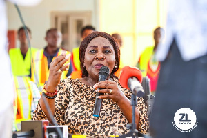 Mrs. Cecilia Dapaah, Minister of Sanitation and Water Resources