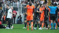 Ghana defender, Jerome Opoku walking away after the incident