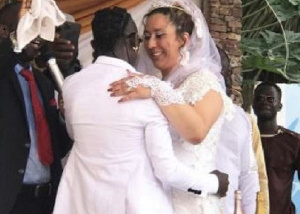 Ghanaian musician, Patapaa dancing with his wife