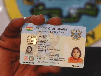 It was reported that a lot of people thronged registration centers to get their 'Ghana card' done