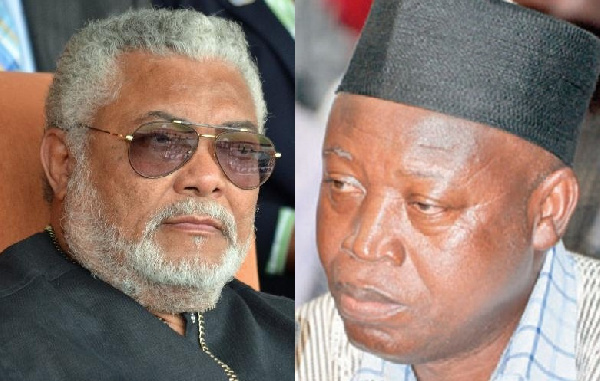 Former President Jerry John Rawlings and Bede Ziedeng