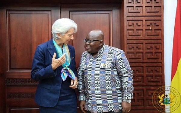 President Akufo-Addo and Christine Lagarde