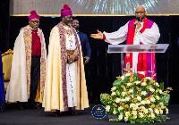 Archbishop Charles Agyinasare and fellow clergies