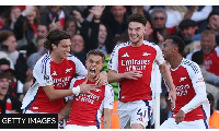 Arsenal struck twice in the closing minutes, having earlier let a two-goal lead slip