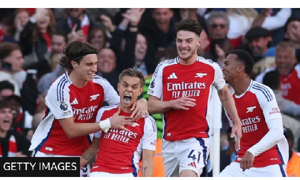 Arsenal struck twice in the closing minutes, having earlier let a two-goal lead slip