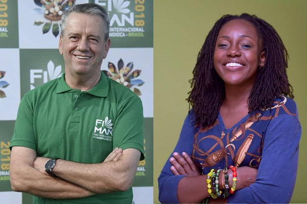 Mr. Mauricio Gehlen, Owner, Podium Alimentos and Ms. Alberta Nana Akyaa Akosa