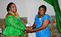 Ms Catherine Nana Esi Anowah Coffie (Left)