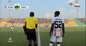 Samuel Inkoom coming on for his debut