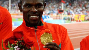 Wilfred Bungei won gold in the 2008 Beijing Olympics 800m race