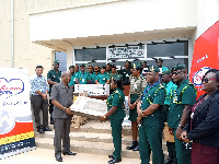 Some officials of the GAFs making the presentation