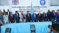 Somali legislators take oath of office in Mogadishu