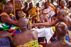 Otumfuo Shaking Hands