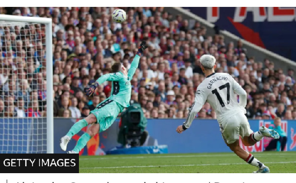 Alejandro Garnacho made his second Premier League start of the season