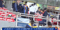 The graduation ceremony is at the new Cape Coast stadium