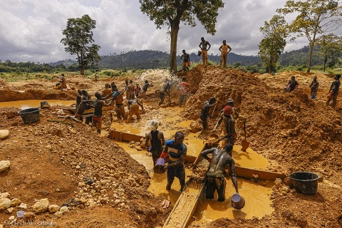 File Photo: A galamsey site