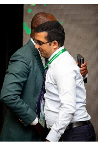 Kurt Okraku, GFA President and Muhammad Sidat