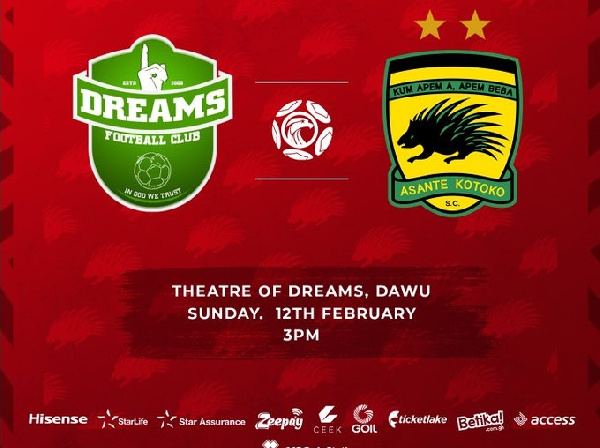 Dreams FC host Asante Kotoko on GPL matchday 17