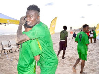 Jonathan Sowah played for Nungua Beach Soccer team