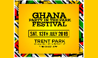 Ghana Party in the park comes off on July 13