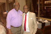 Dr. Thomas Mensah in a pose with James Clyburn