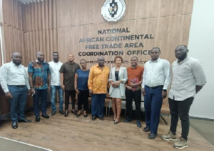 Dr. Fareed Kwesi Arthur with the Kenyan business executives