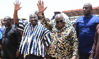 Nana Akufo-Addo [R] and his vice, Dr Mahamudu Bawumia