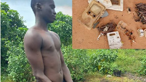 Bashiru, a scrap dealer from Niger, was caught removing electrical meter