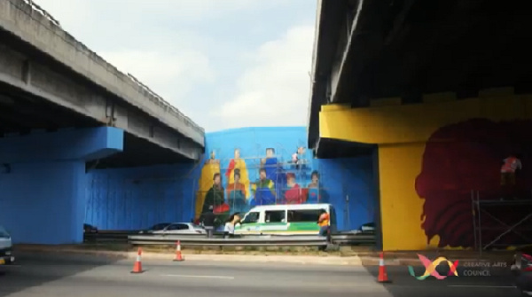 Screengrab of the painting at the site