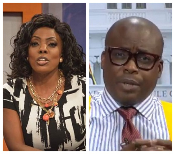 General Manager of GH One TV, Nana Aba Anamoah and broadcast journalist, Adom-Otchere