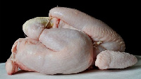 A thawed whole chicken