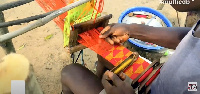 Bonwire Kente weaver