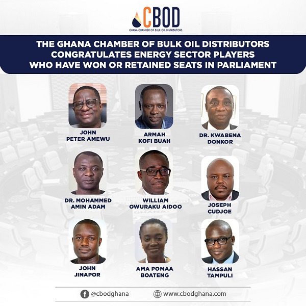 CBOD has congratulated energy sector players who won their seats