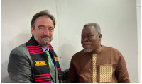 Ambassador Daniel Krull and Kwaku Oteng