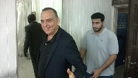 Avram Grant and his agent Saif Rubie