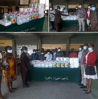 The 1992 Year-Group of Chemu SHS donated the items to help the fight against coronavirus