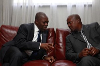 Vice President of Ghana, K. B. Amissah-Arthur with President Mahama