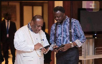 Archbishop Nicholas Duncan-Williams (left) with Rev Eastwood Anaba