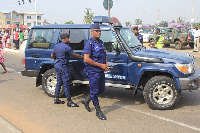 Seurity officials at the gas explosion site