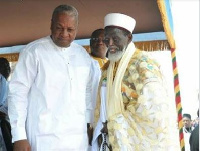 Former President Mahama and the Chief Imam, Sheikh Osman Nuhu Sharubutu