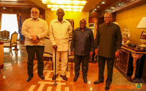 Former President Rawlings, Former President Kufuor, Former President Mahama and President Akufo-Addo