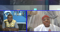 President of the National Association of Nigerian Traders, Dr. Ken Ukaoha, (right) on Eye on Port