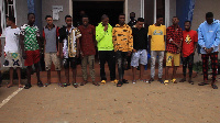 The 12 suspects are expected to be handed to the Ghana Immigration Service for onward deportation