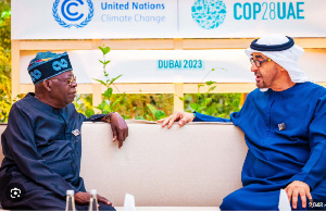 President Bola Tinubu with the UAE president, Mohammed bin Zayed Al Nahyan