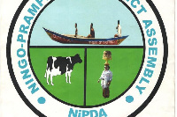 Logo of the Ningo Prampram District Assembly (NiPDA)