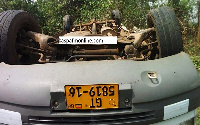 22 passengers sustained severe injuries in a near fatal accident which occurred at Somanya on Friday