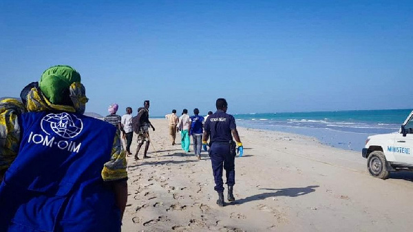 Some 20 migrants from Djibouti drowned after smugglers threw dozens of people into the sea