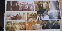 Former President Rawlings in photographs of world leaders he met in his lifetime