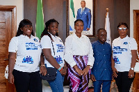 Daniel Osei Tuffuor with Sierra Leone First Lady, others