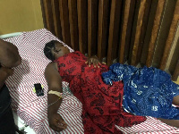 A victim of robbery attack in the hospital